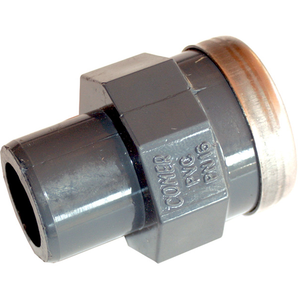 Spidsmuffe PVC  Ø25×3/4"
